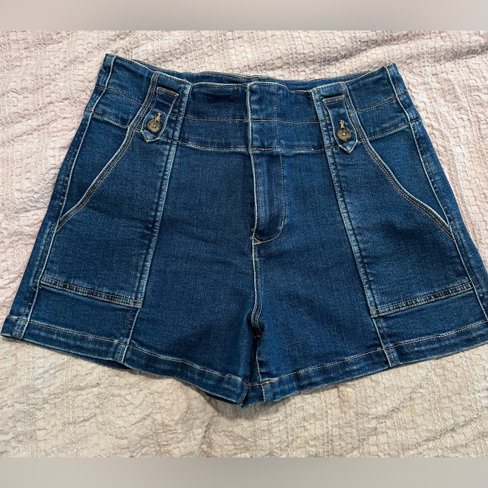 Dear John Dark Blue Jean Shorts - Picture 2 of 7